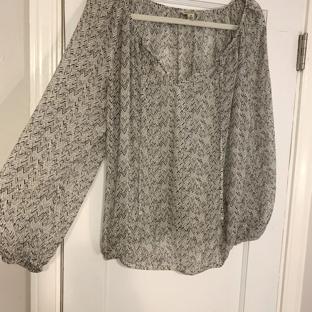 Printed Lucky brand chiffon top